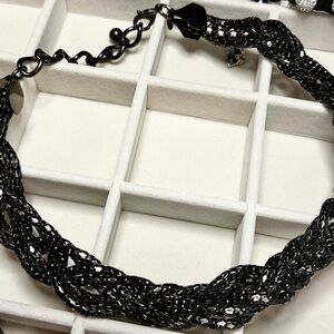 Express Black Multi-Strand Necklace